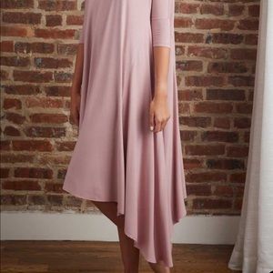 Mimu maxi light pink cascade dress, never worn